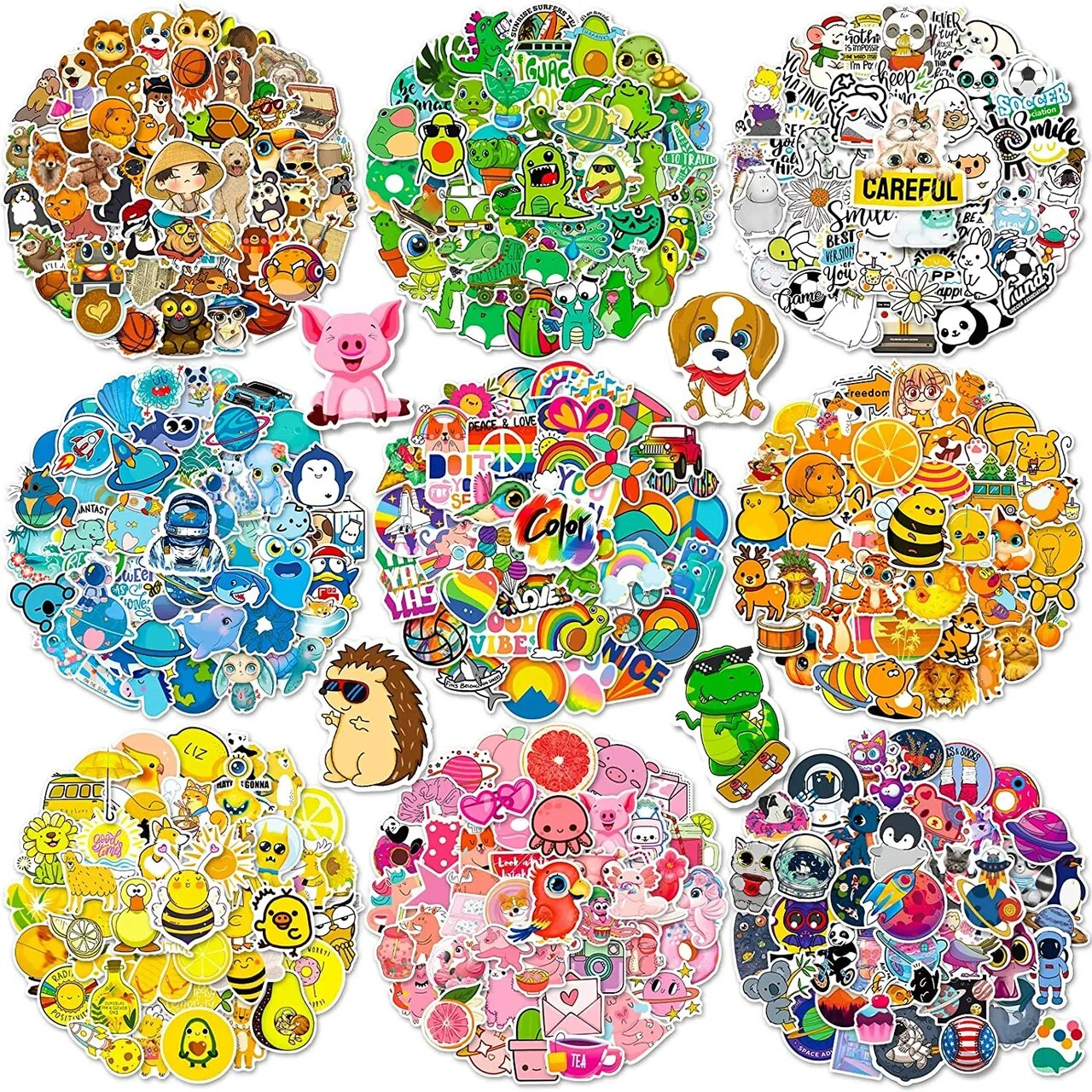 600Pcs Stickers for Kids Water Bottle Vinyl Waterproof Scrapbook Cute Bulk